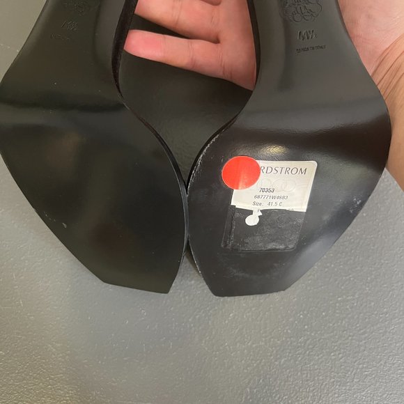 NWOT ALEXANDER MCQUEEN Crystal Strap Sandal in Black/Crystal/Silver (41.5) - Picture 7 of 9